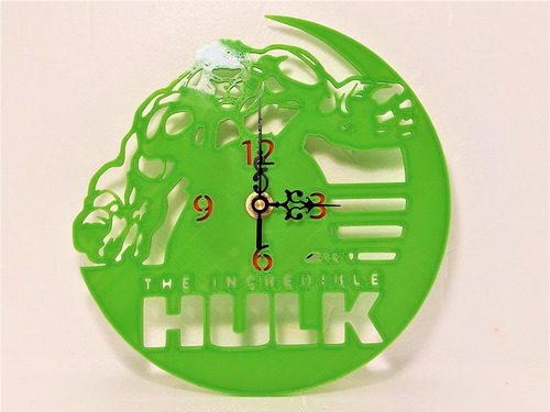 Reloj De Pared El Increíble Hulk !! Oferta Increible !!!!