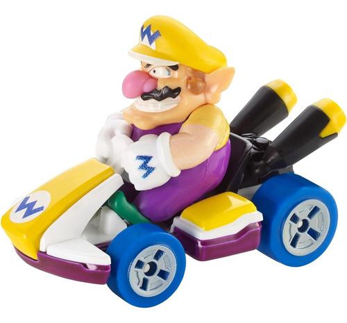 Hot Wheels Mario Kart Wario Coche Fundición 1:64 Escala