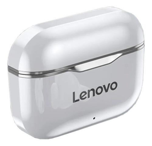 Audífonos in-ear gamer inalámbricos Lenovo LivePods LP1 blanco y gris