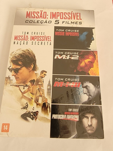 Dvd Filme Missão Impossível - Coleção 5 Filmes