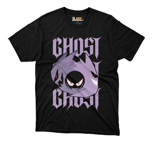 Playera Pokemon Gastly Poster Fantasma Gengar Ash Anime