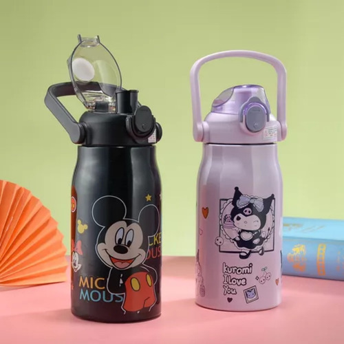 1000ml Kuromi/stitch Taza Termo Acero Inoxidab Personalizada