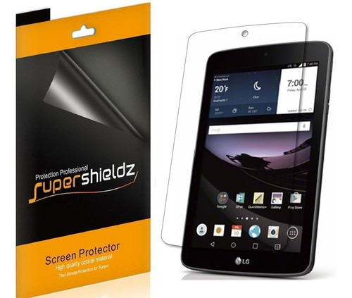 3-pack Supershieldz- Anti-bubble Clear Protector Para LG Pad