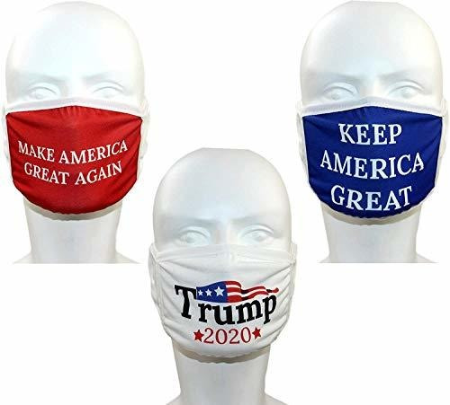 Trump Face Mask 3-pack | Reusable & Washable Anti Dust | Mag