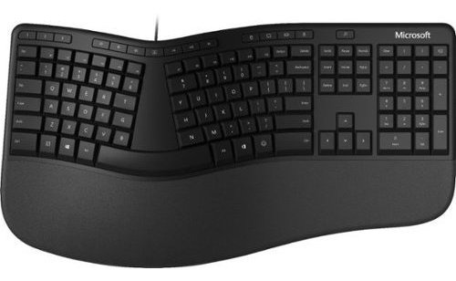 Teclado Mecánico Ergonómico En Inglés Microsoft LXM 0001 Negro