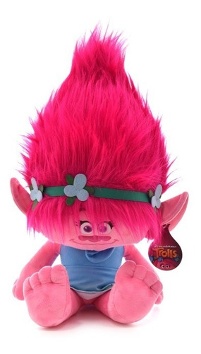 Imagen 5 de 5 de Poppy Trolls Peluche Licencia Original 55 Cm. Phi Phi Toys