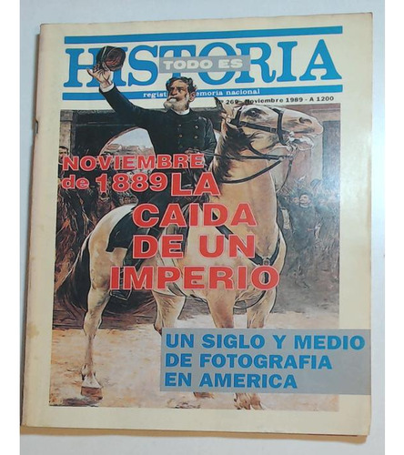 Revista Todo Es Historia 269 Noviembre 1989