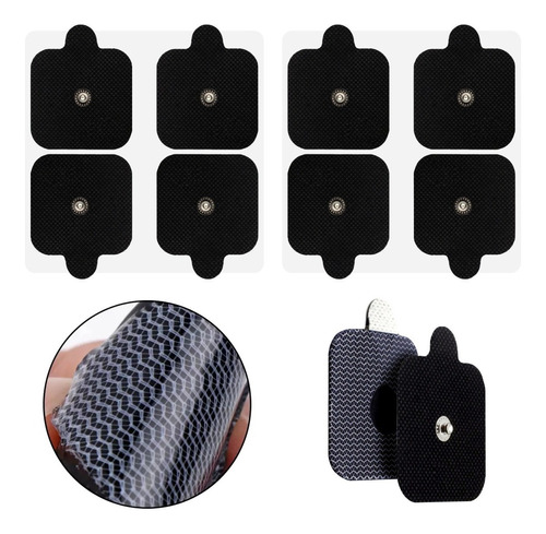 8 Electrodos Gel Pads Parches 5x5 Beurer Em-41 Em-49 Em-80 Soqui Electro Reflex Energizer Nano Massager Pinook Tens Ems