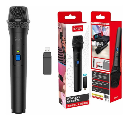 Imagen 2 de 2 de Microfono Karaoke Inalambrico Ipega Xbox One Ps5 Ps4 Switch