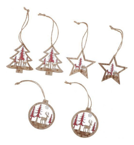 2 Decoración De Fiesta De Navidad Diy Craft Rojo