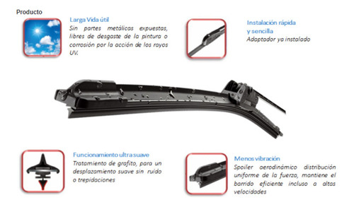 Imagen 3 de 3 de Plumillas Bosch Suzuki Swift 2010 - 2017