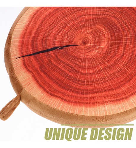 Cojín De Felpa De Madera 3d De 33 Cm Para Decoración Del Hog