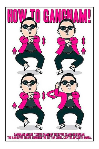 Poster Psy - How To Gangnam Style