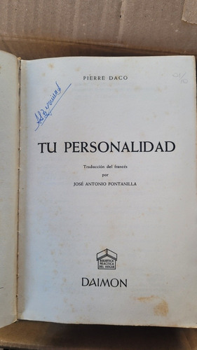 Imagen 8 de 8 de Tu Personalidad Pierre Daco Daimon