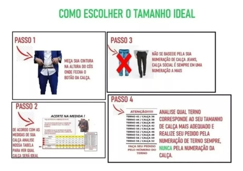 Terno Masculino Slim Executivo Luxo - Casamento E Eventos