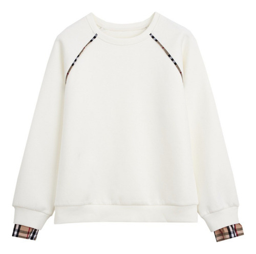 Sudadera Casual De Otoño A Rayas De Manga Larga Para Mujer
