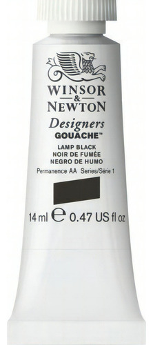 Gouache Winsor & Newton 14ml - Color Negro De Humo