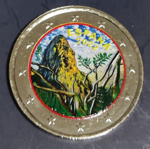 Moneda Conmemorativa Parque Nacional Garajonay. 