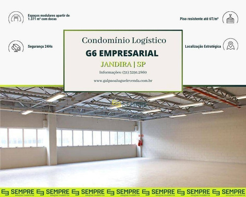 Imagem 1 de 17 de Galpão Para Alugar, 1.371 M² - Jardim Alvorada - Jandira/sp - Ga0945