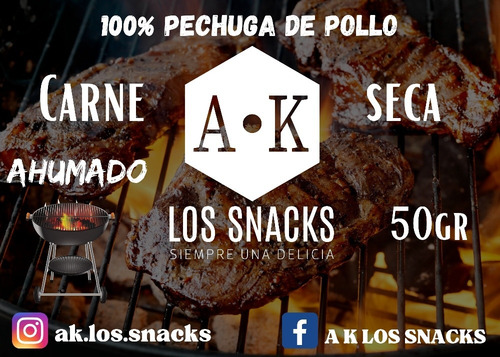 Carne Seca 100% Pechuga De Polloak Los Snacks ®