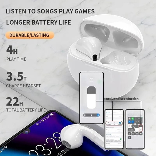 Audifonos Pro 6 ¡producto Nuevo! , Bluetooth , Tws 