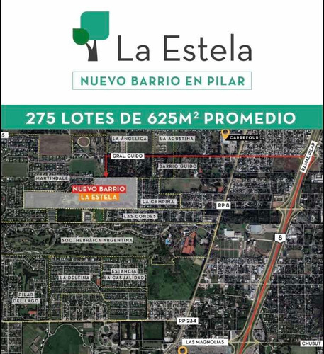 Espectacular Lote En Venta En El Nuevo Barrio La Estela, Pilar.