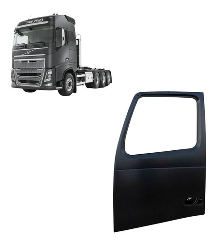 Folha Porta Esquerda (motorista) Volvo Fh 2002 Acima 2036054