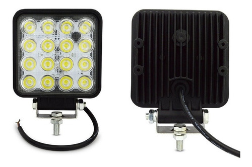 Faros De Led  Caminero Potentes 48w Cuadrado Chip Osram