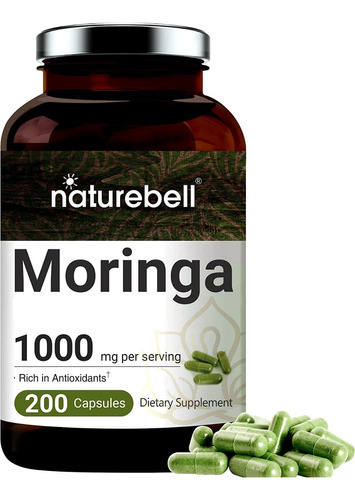 Naturebell | Moringa | 1000mg | 200 Capsules