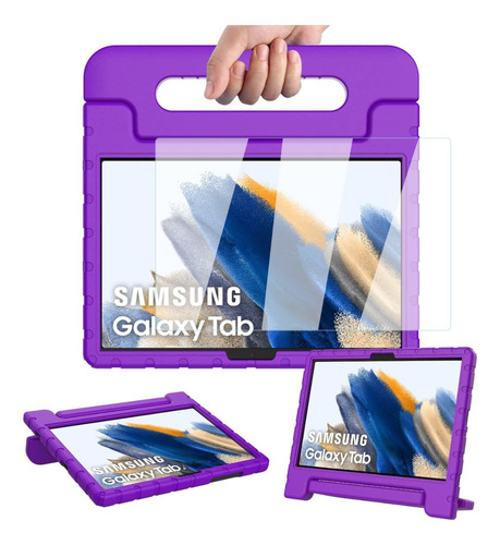 Mica + Funda Para Galaxy Tab A9 Plus 2023 Sm-x210 Agarradera