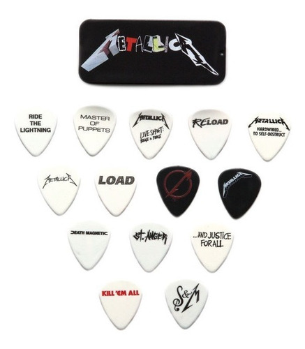 Set De 14 Puas Metallica Cover Importadas Original