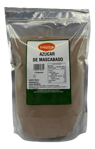 Azúcar Mascabado Endulzante Natural 100% Puro 1 Kilogramo