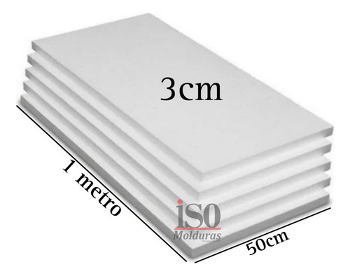 60 Placas De Isopor 30mm ( 3cm ) Forro Térmico Acústico