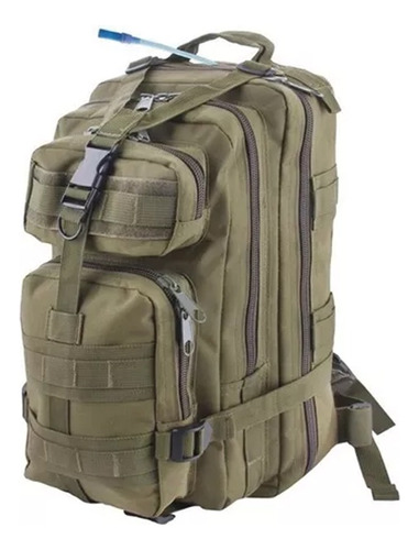 Mochila Táctica Camping 34l Verde Militar - Mundo Trabajo