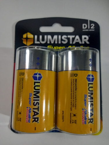 Batería D Alcalina 2pz Lumistar 40239