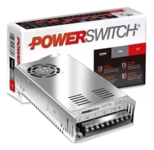 Fuente Switching Macroled 350 W 29 A 12 V Metalica Ventilada