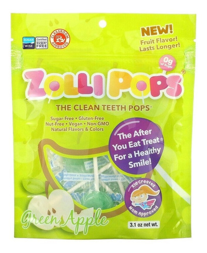 Zollipops Paletas, The Clean Teeth Pops Dientes Limpios 