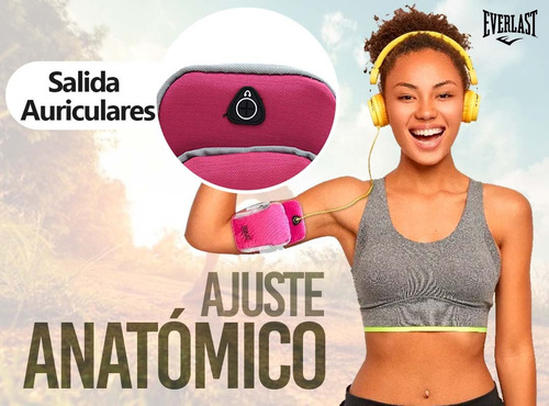 Imagen 7 de 10 de Porta Celular Brazalete Running Deporte Ajustable Anatomico