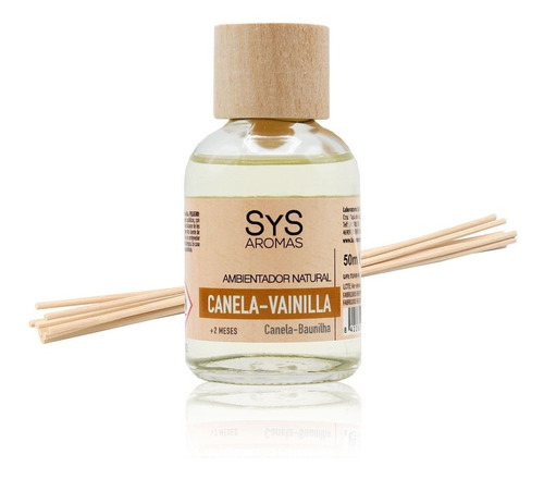 Aromatizante Ambientador Mikado Canela - Vainilla 50ml, Sys