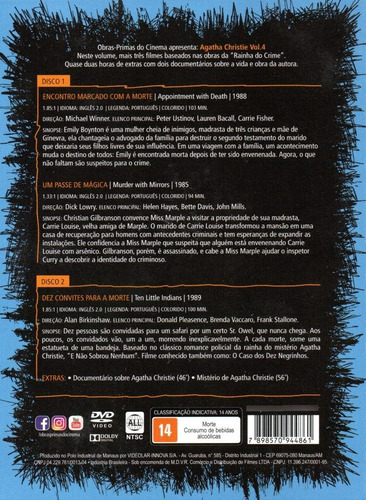 Imagem 3 de 3 de Dvd Agatha Christie Volume 4 - Obras-primas - Bonellihq