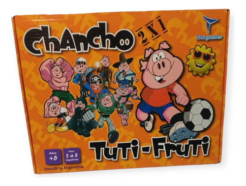 Juego De Mesa Tutti Frutti Chancho Va Toto Games 