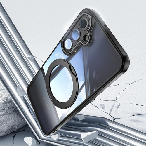Funda Para Teléfono Samsung A56 A36 A26 A16 A06 5g 4g, Aleación De Aluminio, Protector De Lente Lte, Fuerte Anillo Giratorio Magnético Anticaída