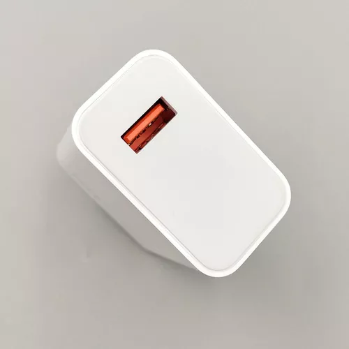 Cargador Xiaomi MDY-11-EX usb-a de pared con cable carga rápida blanco