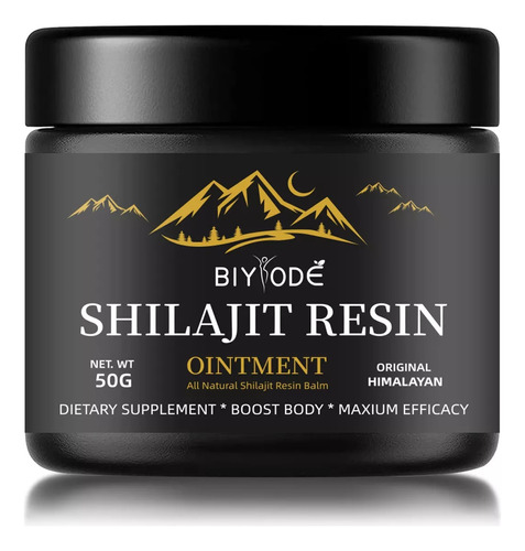 Resina De Shilajit Orgánico Puro Del Himalaya Natural De 600