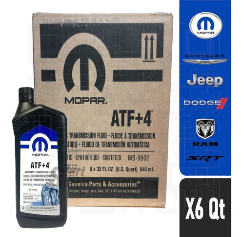 Imagen 1 de 5 de Aceite Mopar Atf+4 Psf+4 Promo Caja X6 Jeep Dodge Ram