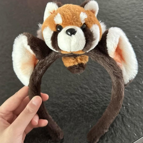 Aro Pelo De Mapache En 3d Encantador, Diademas Para El Pelo