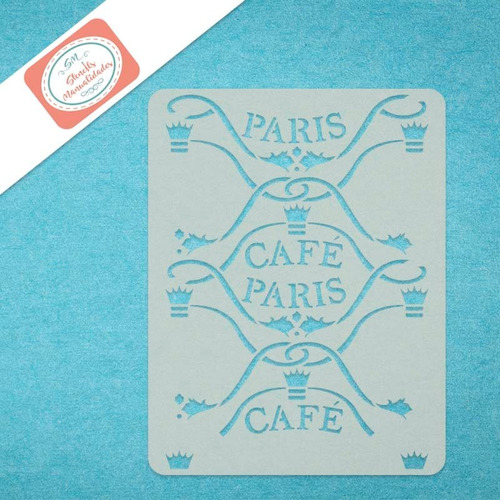 Stencil C Paris, Plantilla Reusable Para Pintar Manualidades