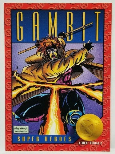 Estampa Tarjeta Marvel Xmen 93 Series 2 Skybox Gambit # 12