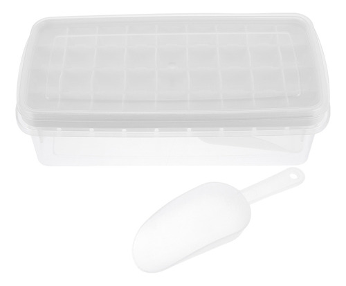 Molde Simple De Silicona Para Bandejas De Hielo Con Tapa