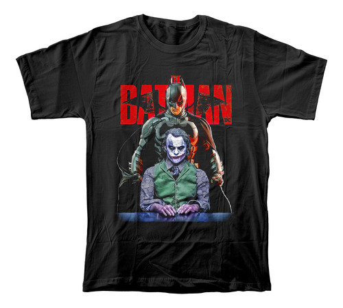 Camiseta Algodón Peinado Con Estampado De Batman Superhéroe